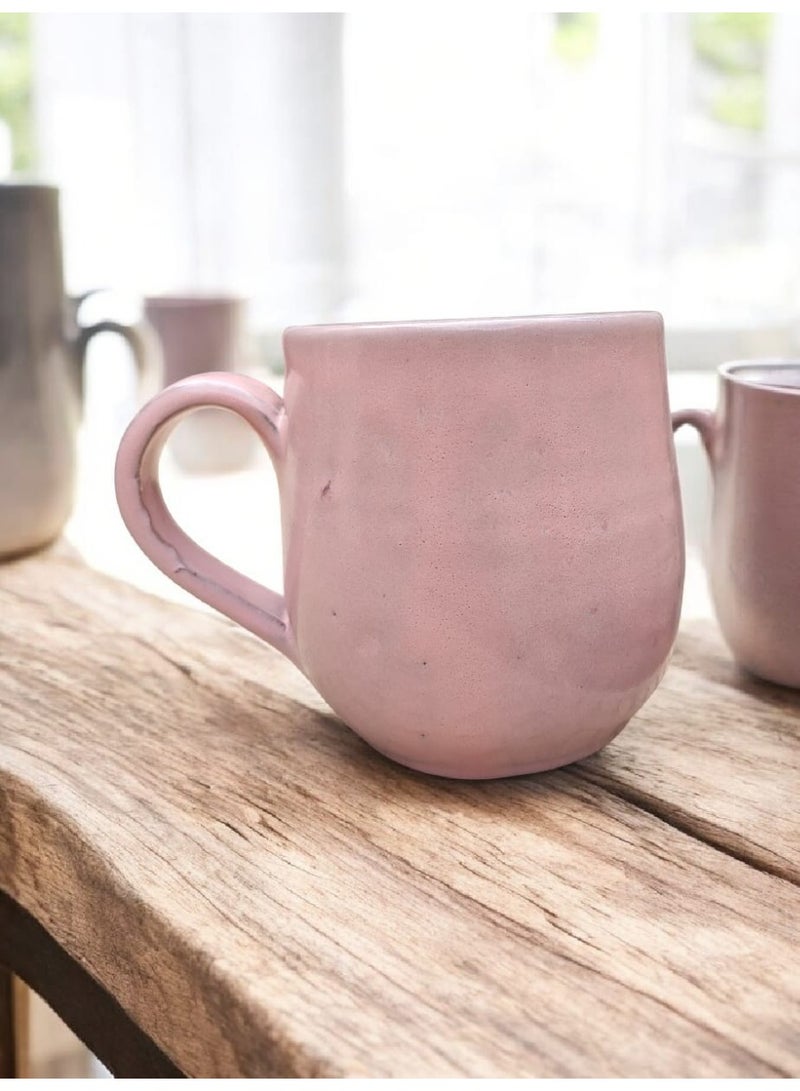 كلور زون بوتري مج 200 ملي بشكل مميز ، آمن للاستخدام في الميكروويف، مصنوع يدويًا من الفخار - Image 2